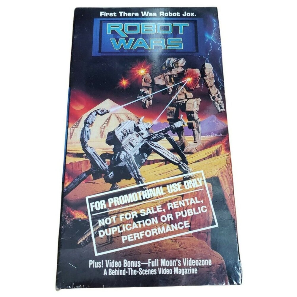 Robot Wars VHS Video Tape Promo Screener Horror Full Moon RARE HTF BRAND NEW Vtg
